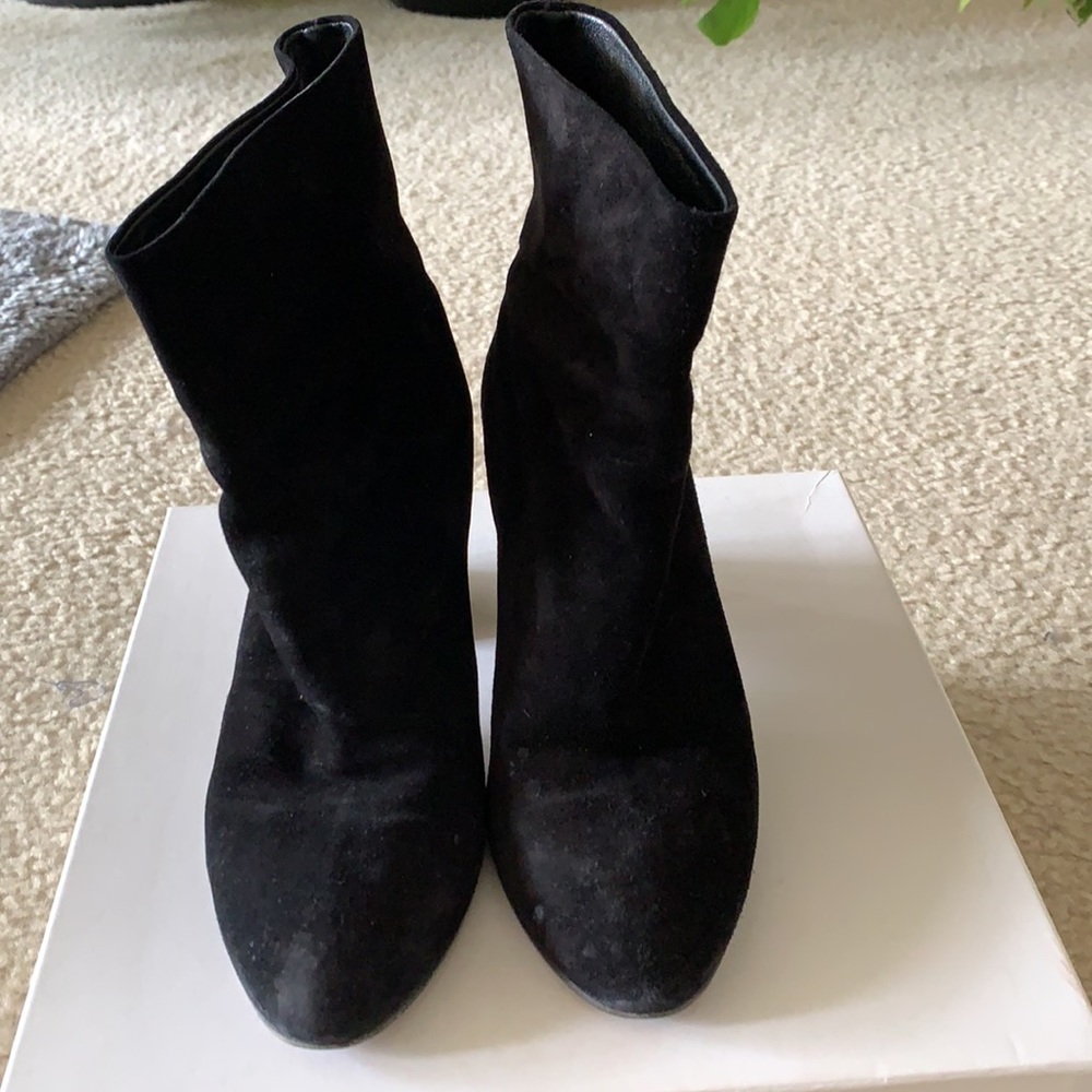 Dryden Block Heel Suede Booties - Picture 8 of 9
